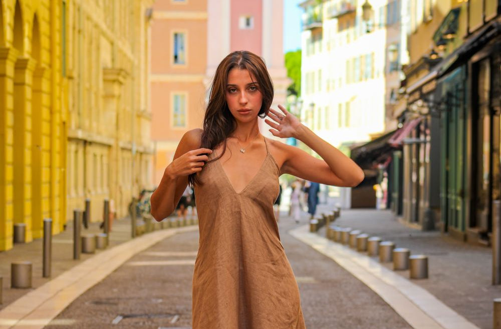 Robe promenade camello 512